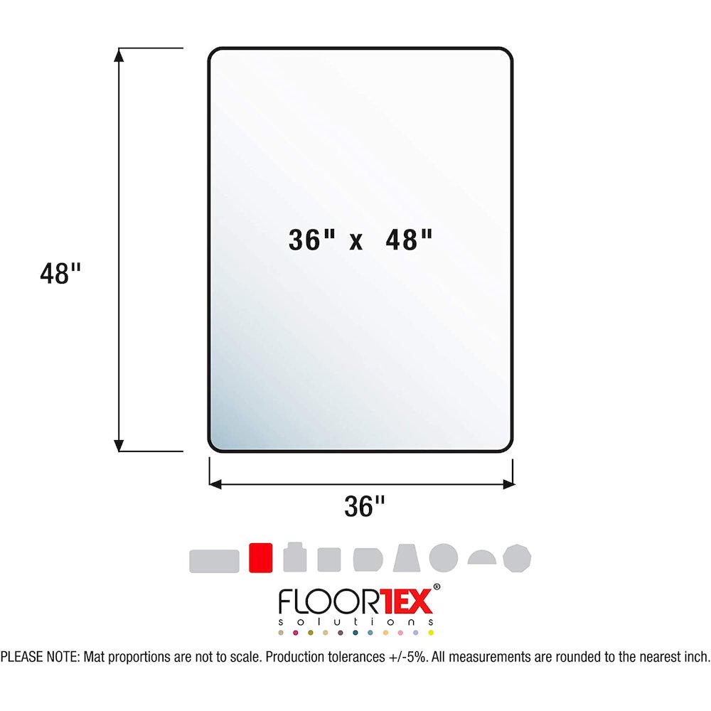 Plus APET Rectangular for Hard Floors - 36" x 48". Picture 4