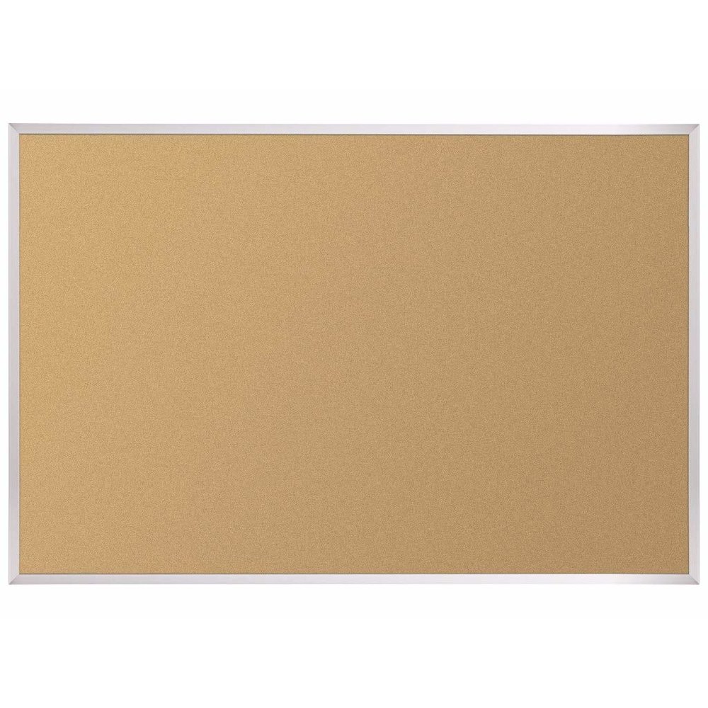 Natural Add - Cork Tackboard - Aluminum Trim - 4 X 6. Picture 1