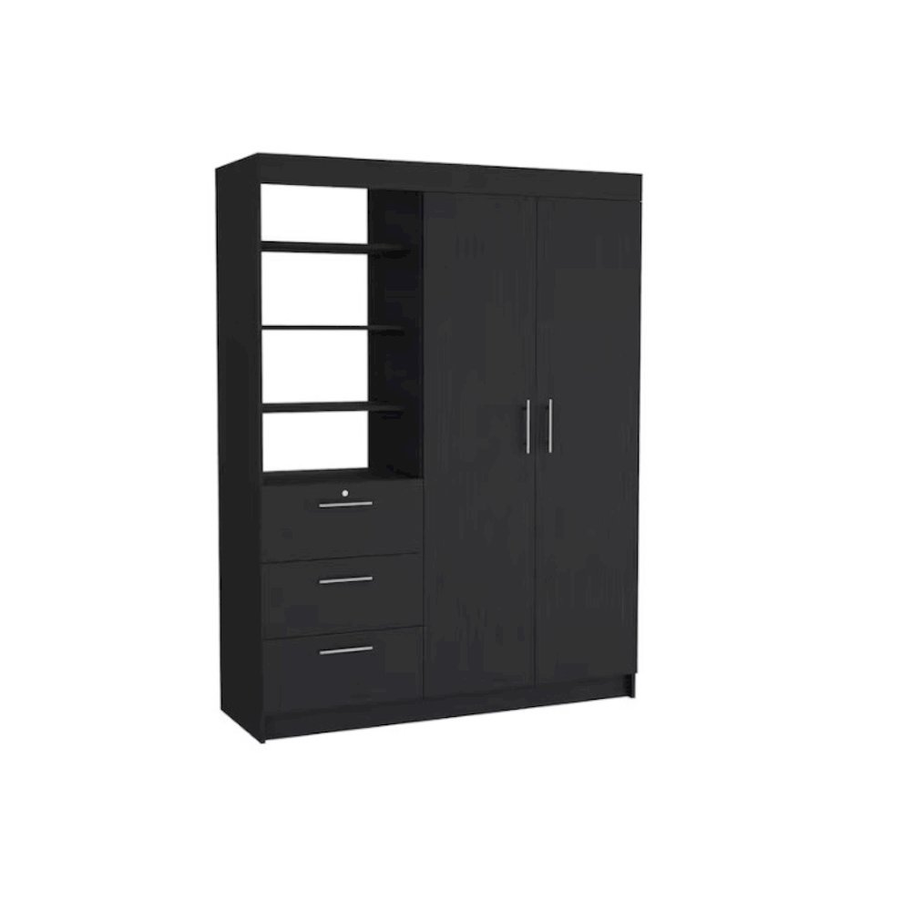 Kenya Armoire Black MDF. Picture 2