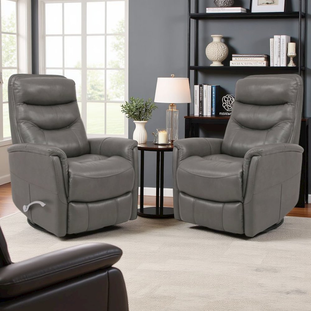 Ice Recliner Nursery Glider Set – Elegant Boucle Chairs for Comfort. Picture 5