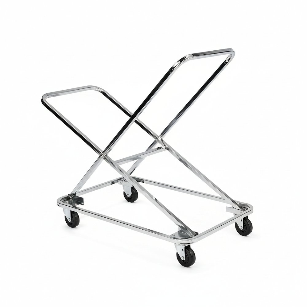 Dolly for 8200 Series Melody Chairs – Heavy-Duty Steel Chair Dolly with Chrome Frame, Hard Rubber Casters, Holds Up to 18 Chairs, 332 lbs Capacity. Picture 1