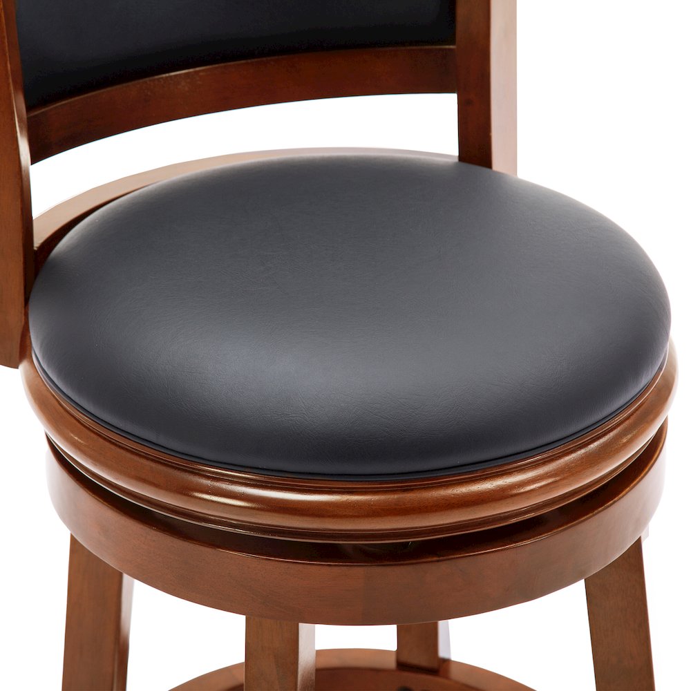 Augusta Swivel Counter Stool - Cherry. Picture 6