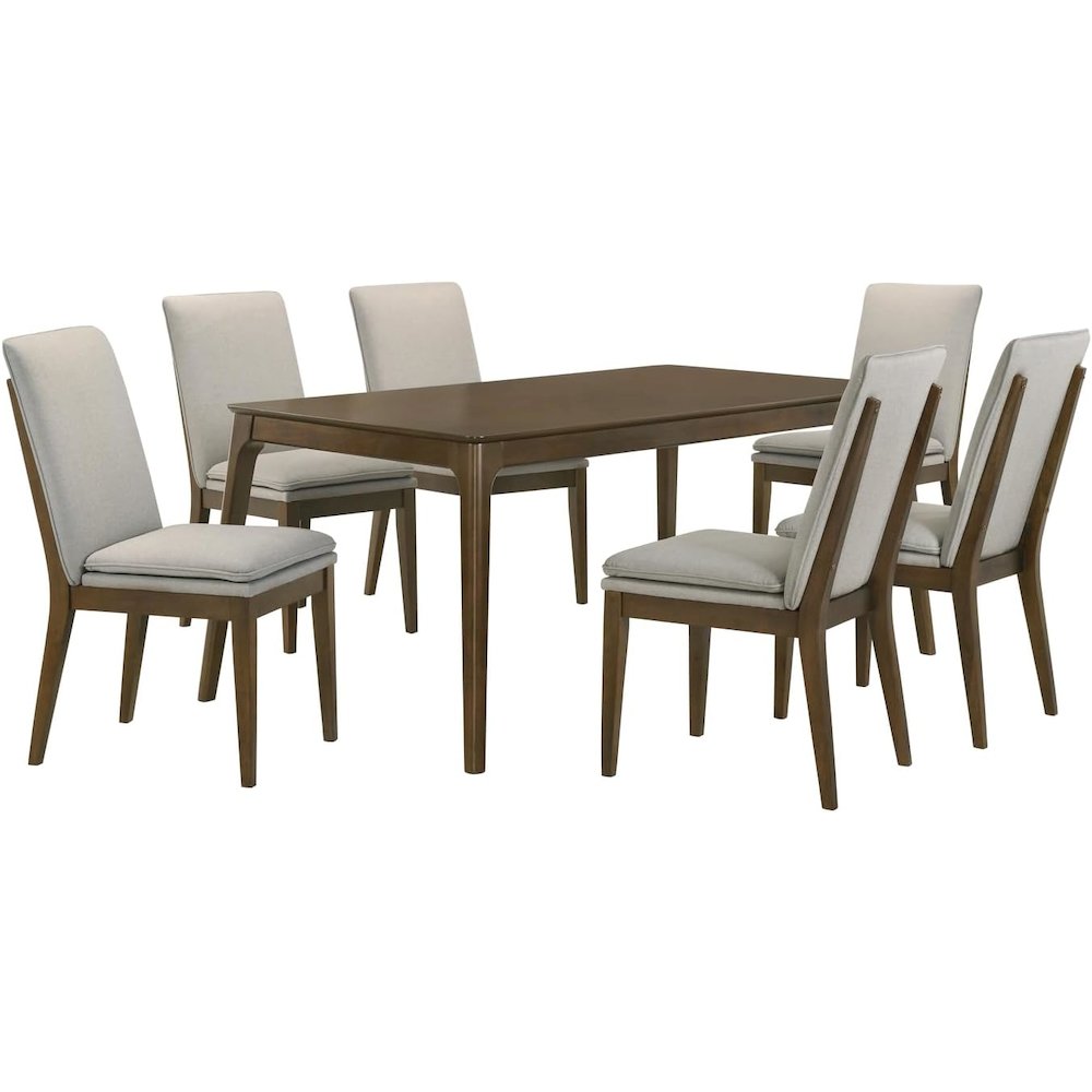 Maggie Dining Table W / 4 Natural Chairs. Picture 1