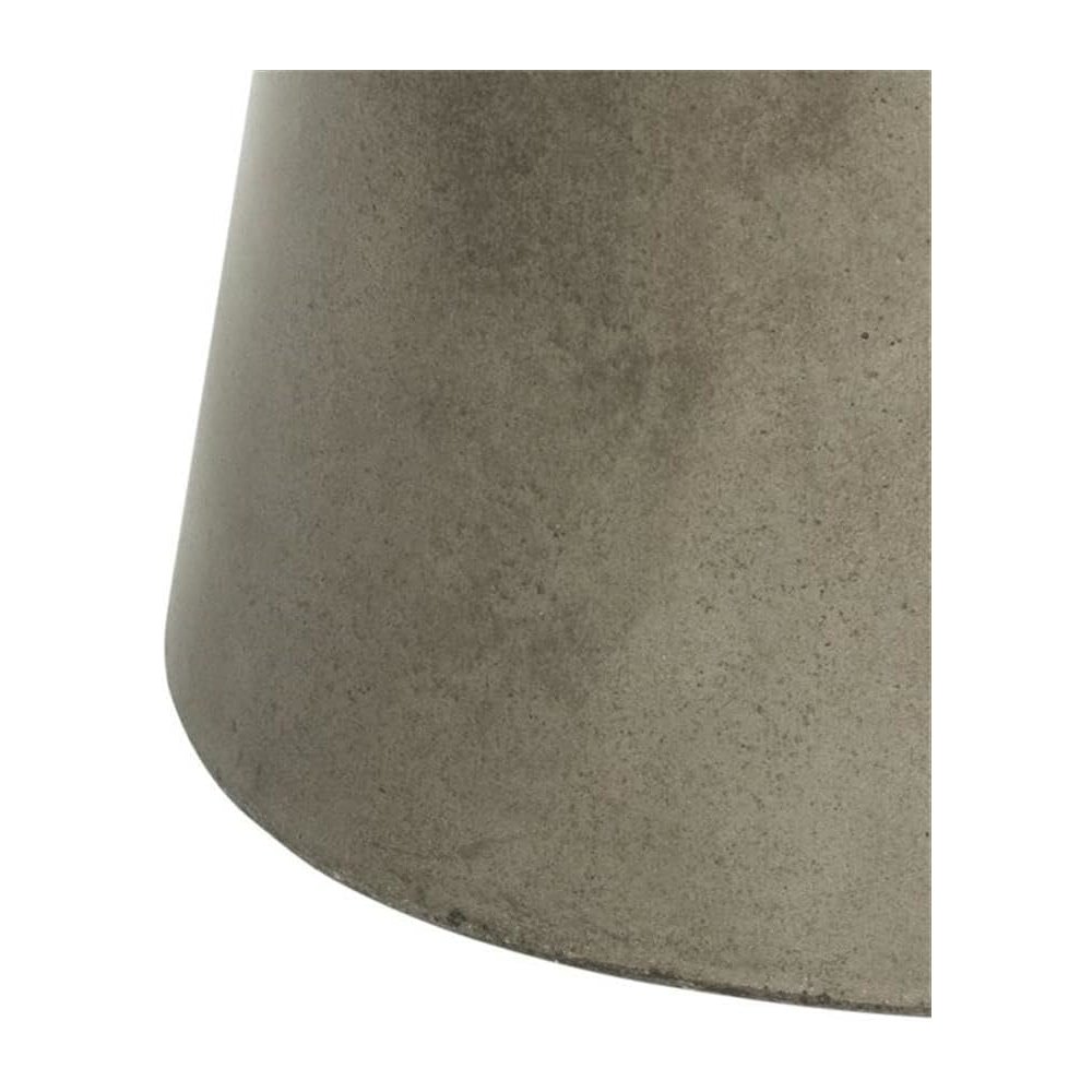 Delfia Indoor/Outdoor Modern Concrete Round 27.56-Inch Dia Coffee Table. Picture 4