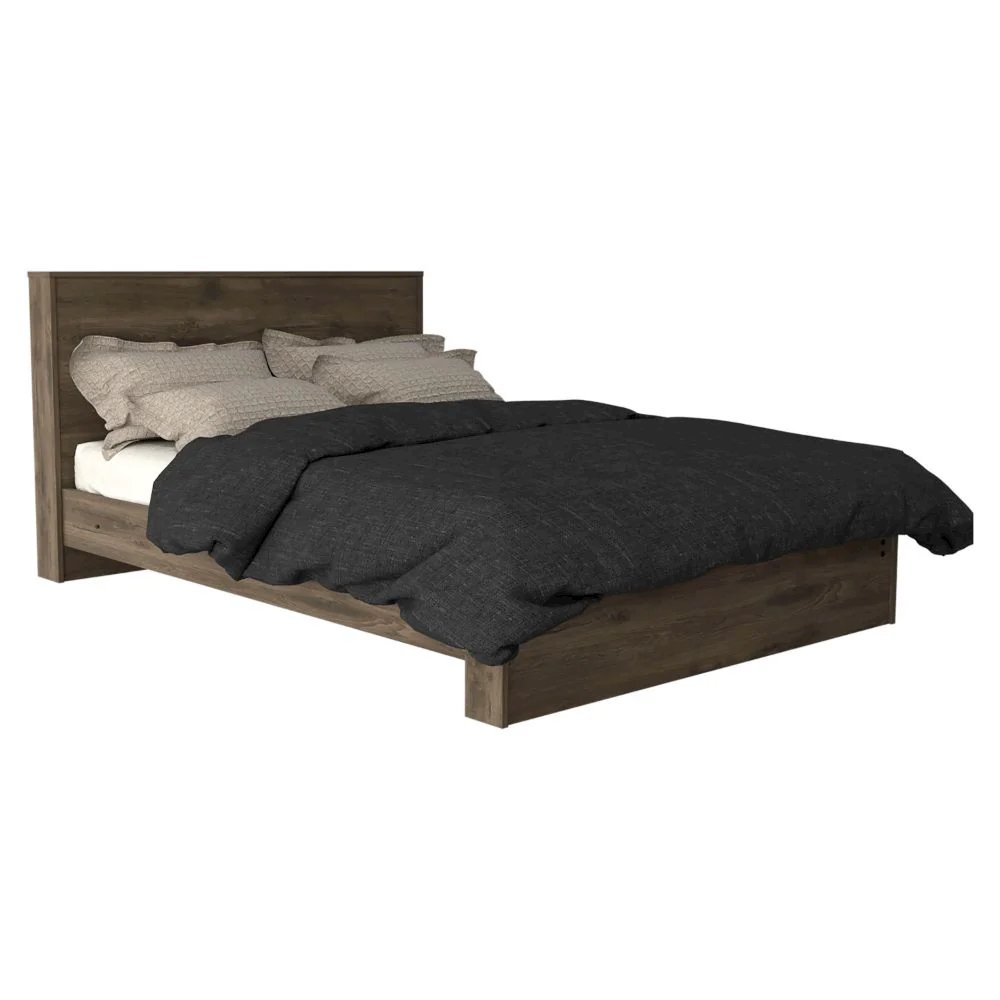 Galanto Full Bed Dark Brown MDF. Picture 2