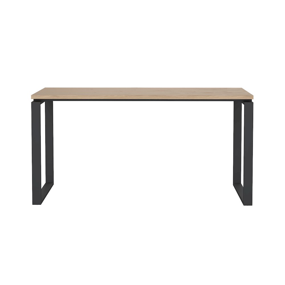 Sign Home Office Writing Office Desk, Jackson Hickory/Matte Grey. Picture 2