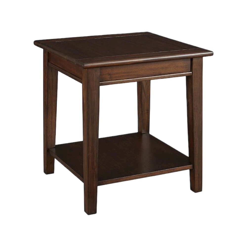 Westlake End Table, with Shelf, Cherry Brown. Picture 1