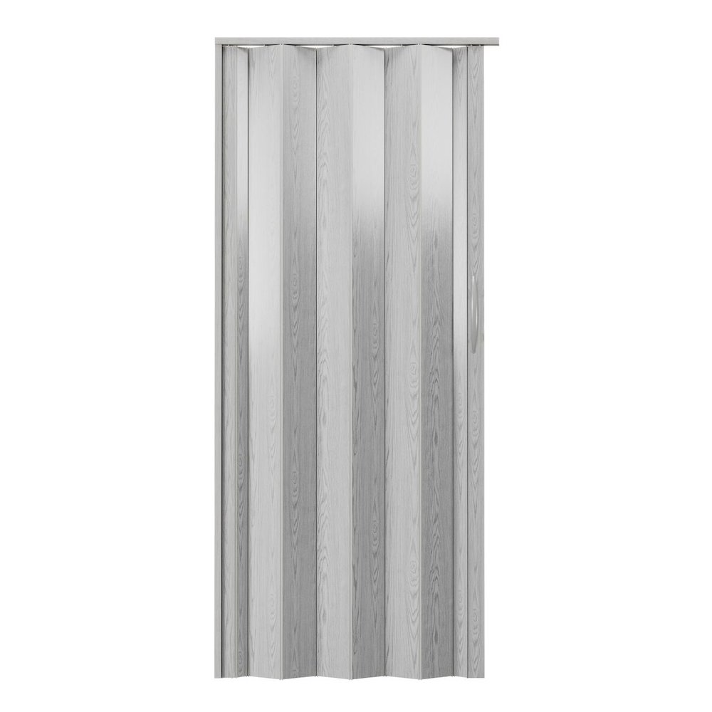48" W Double Walled Foldable Heavy Duty Accordion Doors, Grey. Picture 1