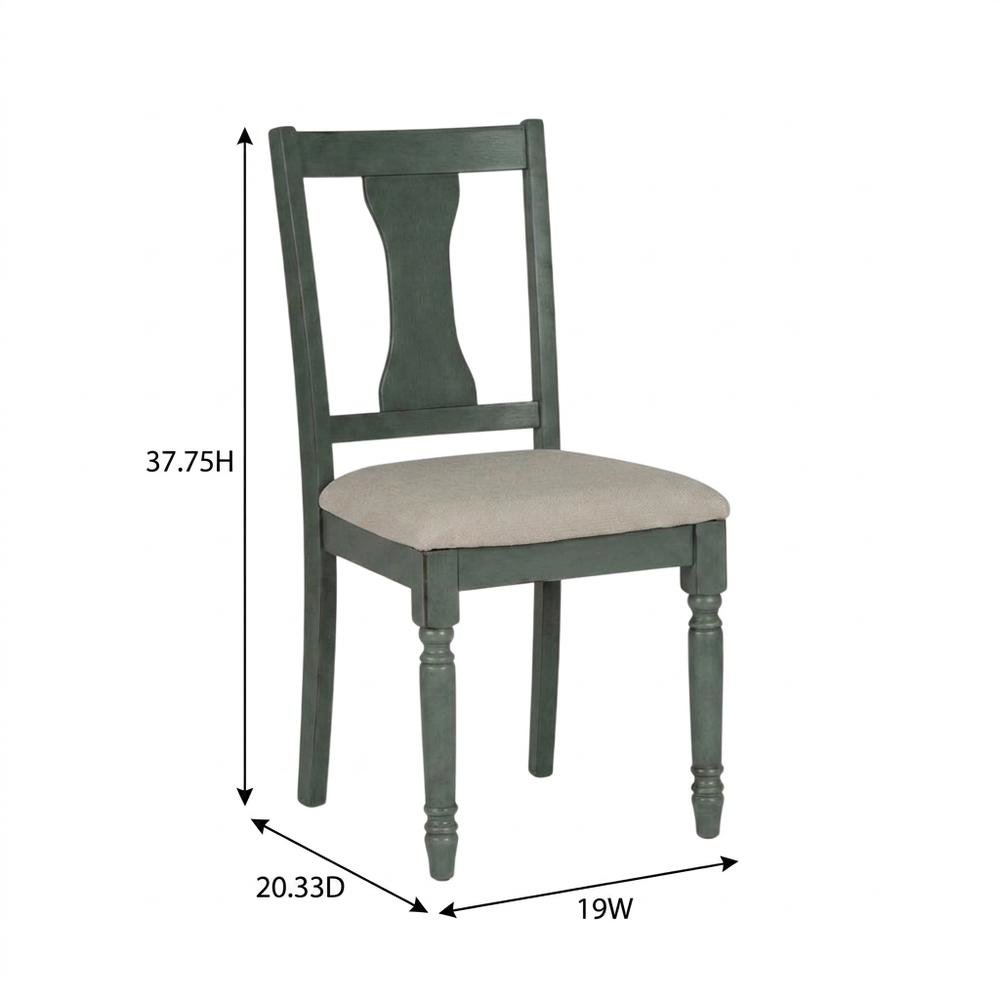 Set of 2 Willow Side Chairs with Comfortable Seat and Modern Design. Picture 7