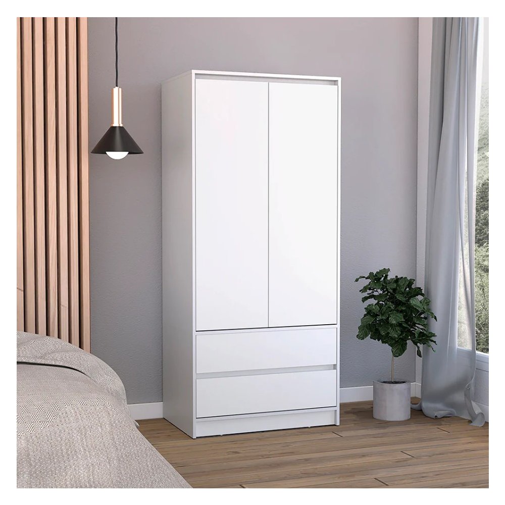 Austin Armoire White MDF. Picture 4