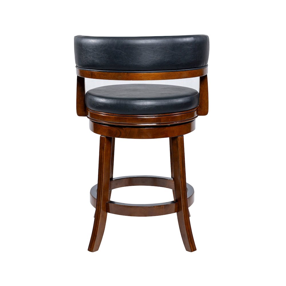 Balen Swivel Counter Stool - Cappuccino Finish. Picture 5
