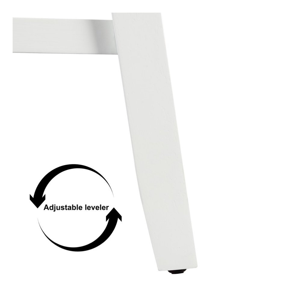 24in Brookline Swivel Barstool Pure White. Picture 5