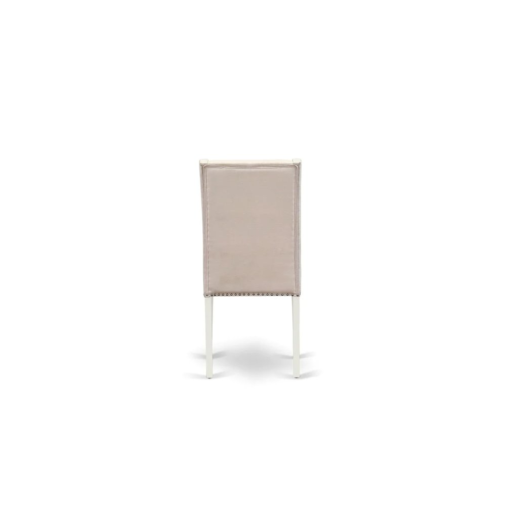 Dining Room Set Linen White, ANFL5-LWH-01. Picture 4