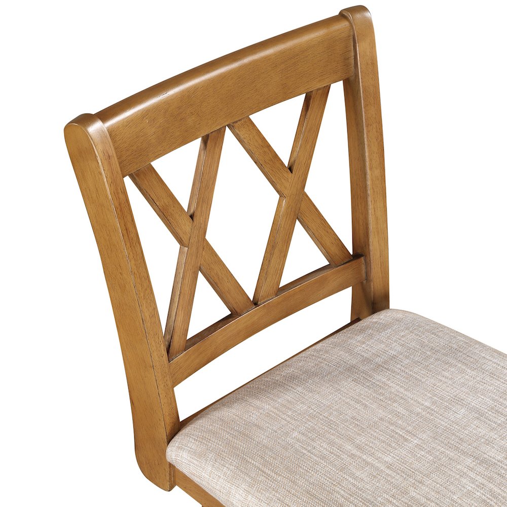 29in Brookline Swivel Barstool Oak. Picture 5