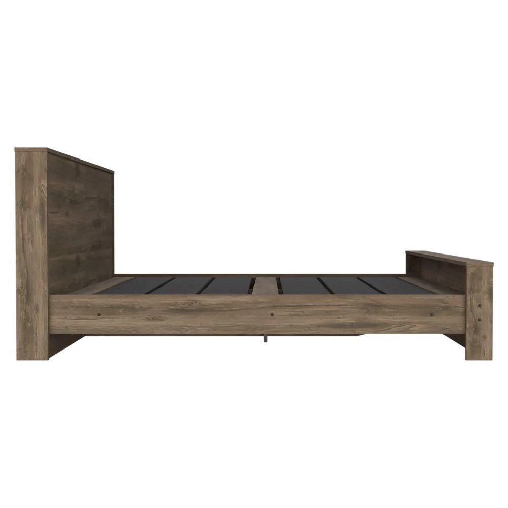 Galanto Full Bed Dark Brown MDF. Picture 3