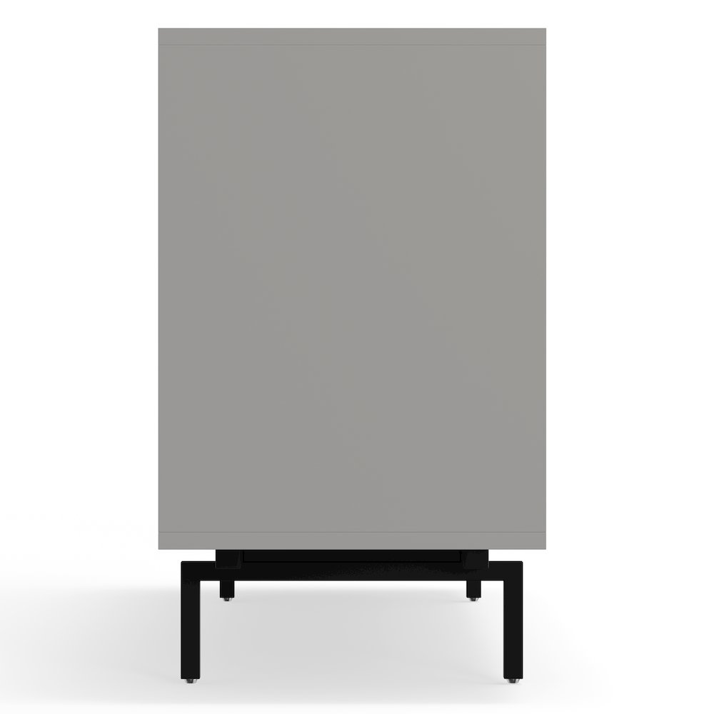 Graysen White Laminate 4 Door TV Console. Picture 7