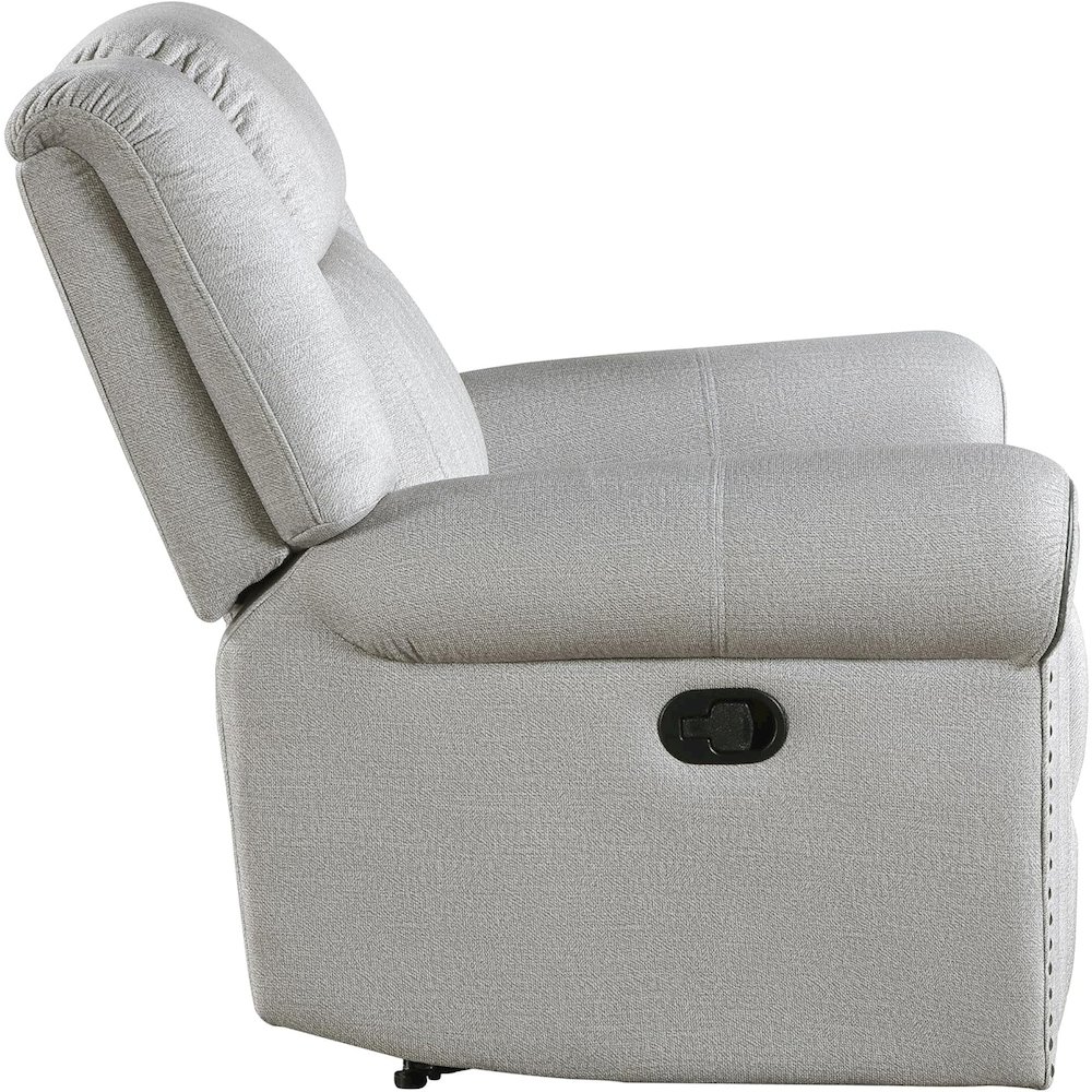 Lexicon Brennen Microfiber Reclining Chair in Mist. Picture 8