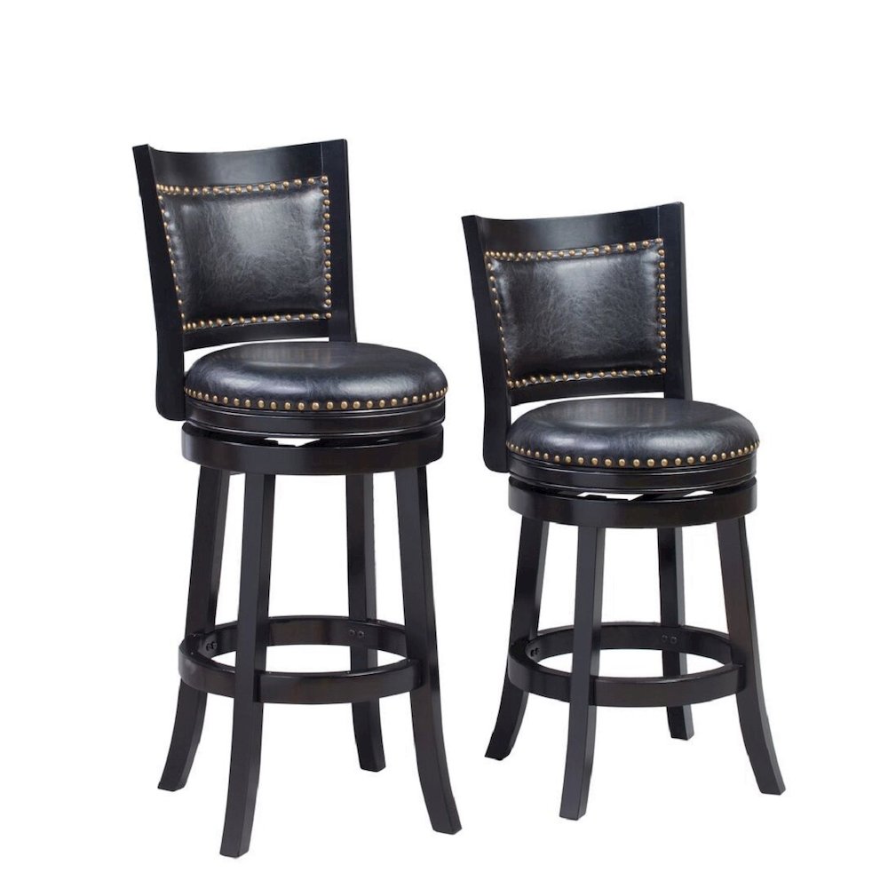 Bristol Swivel Bar Stool - Black. Picture 5