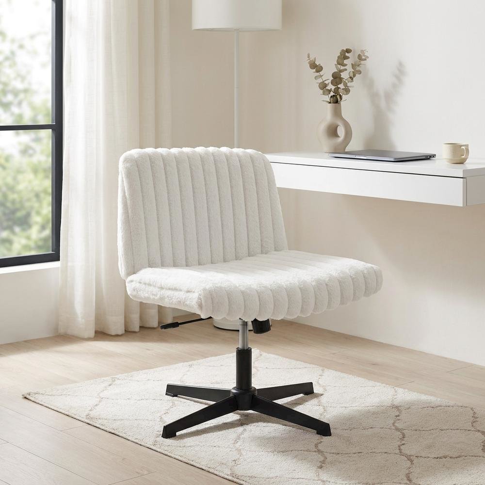 Swivel Office Chair with Criss Cross Design, Adjustable & Comfortable. Picture 2