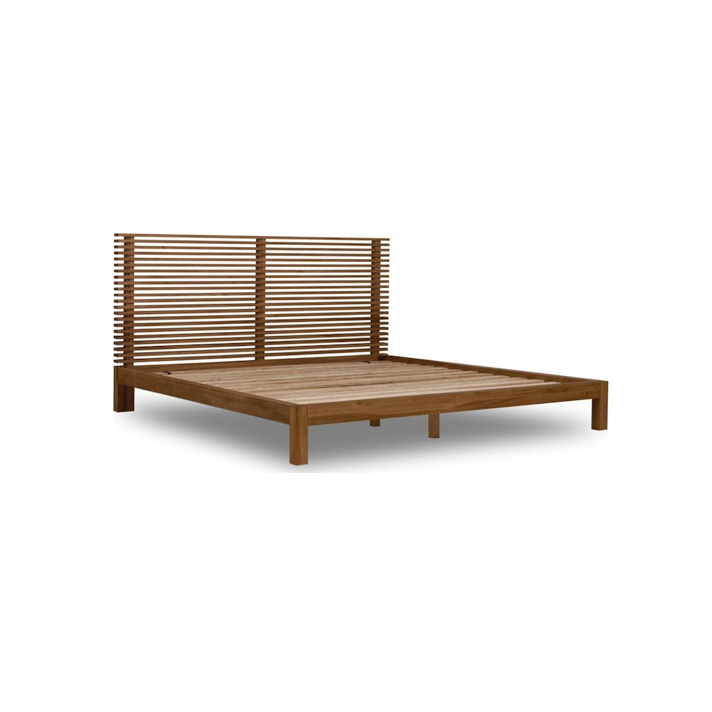 Tanner Solid Ash Panel Bed in Roux. Picture 3