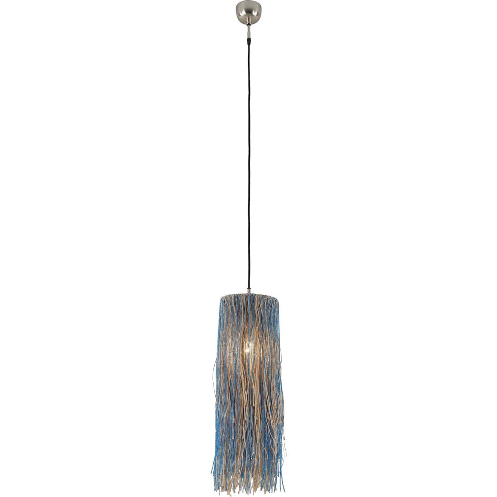 Bali Boho Jute Hanging Pendant Light. Picture 1