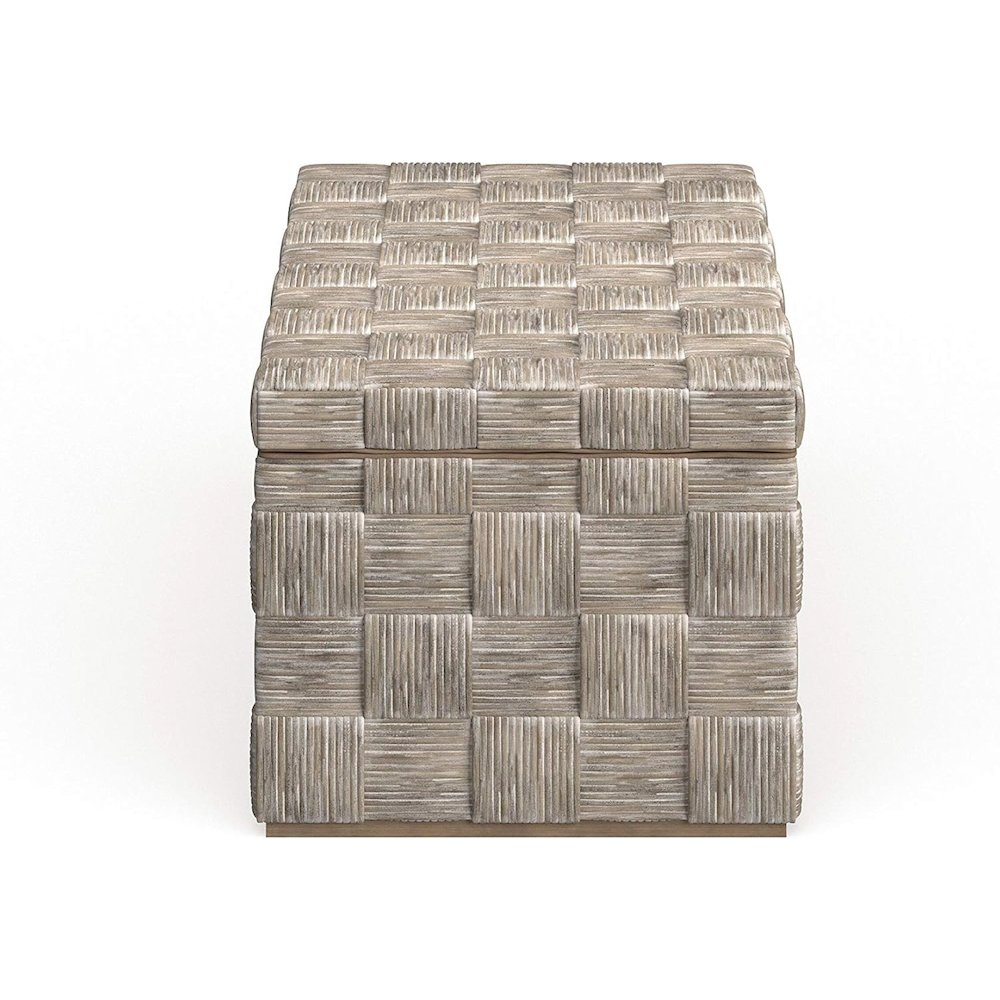 Home Collection Adkin White Rattan Rectangle Coffee Table. Picture 3