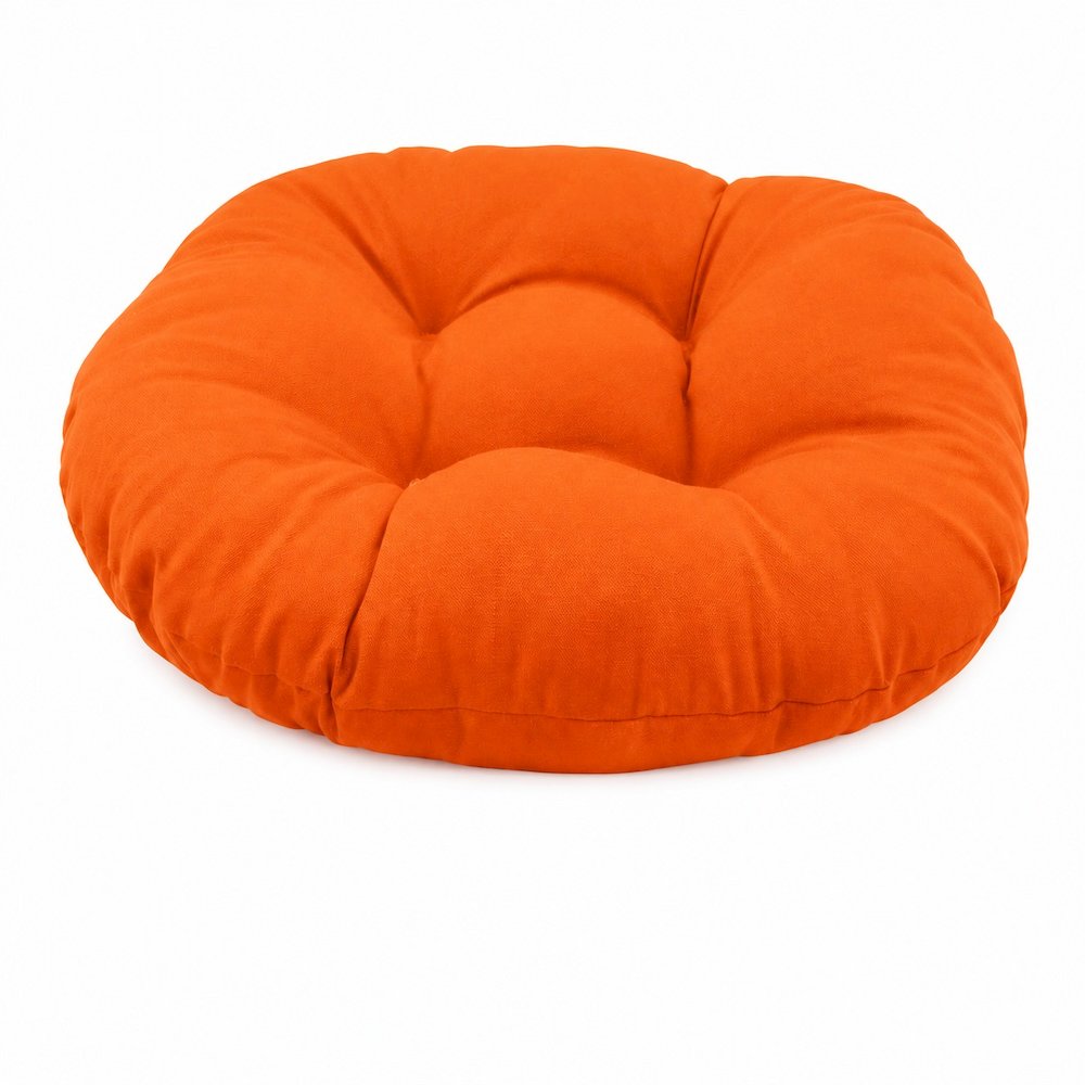 18 inch Round Solid Twill Footstool Cushion  93301-18IN-TW-TD. Picture 1