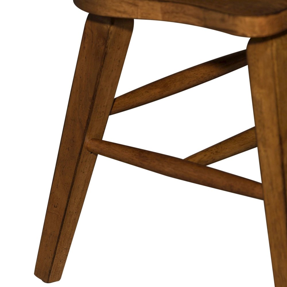 Hearthstone Ridge Windsor Back Side Chair in Tobacco. Picture 10