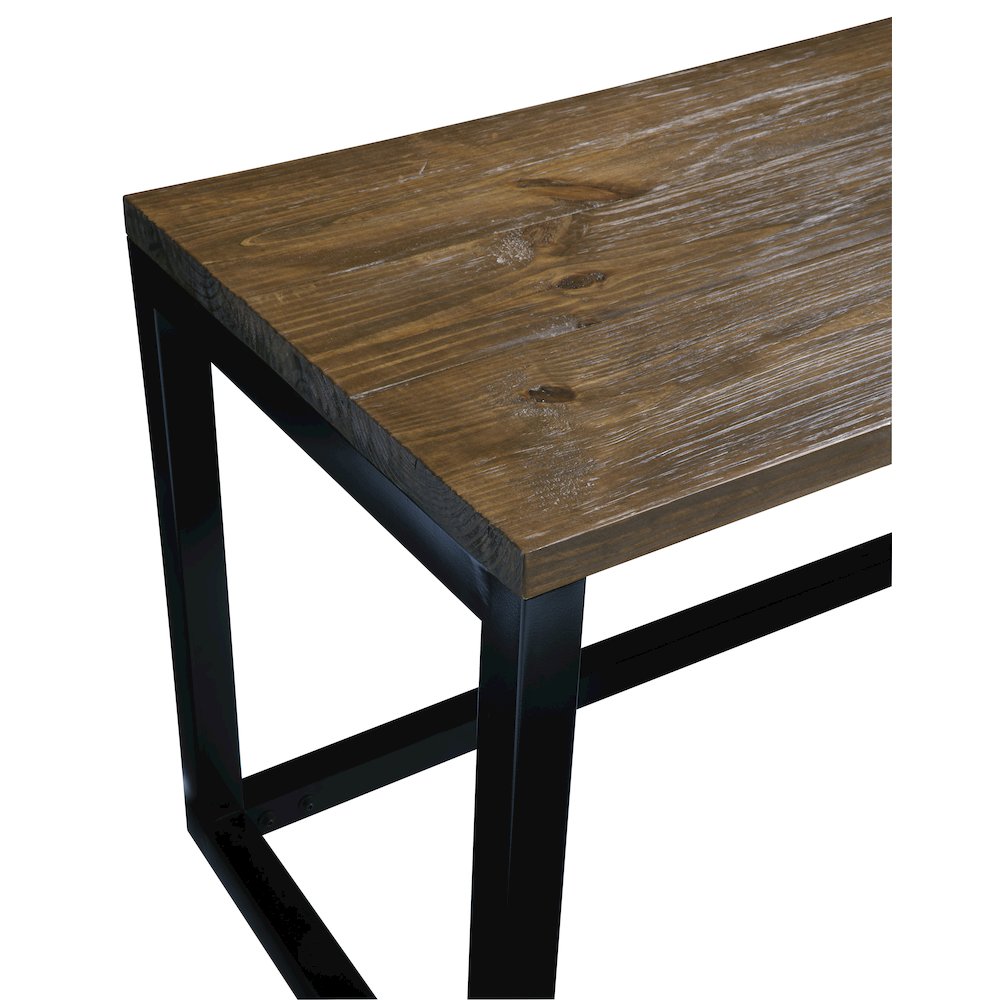Desk, Tan/Black. Picture 2