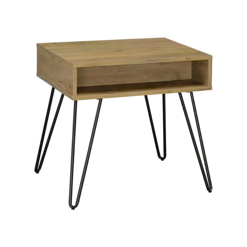 Fanning 3-piece Lift Top Coffee and End Table Set Golden Oak. Picture 3