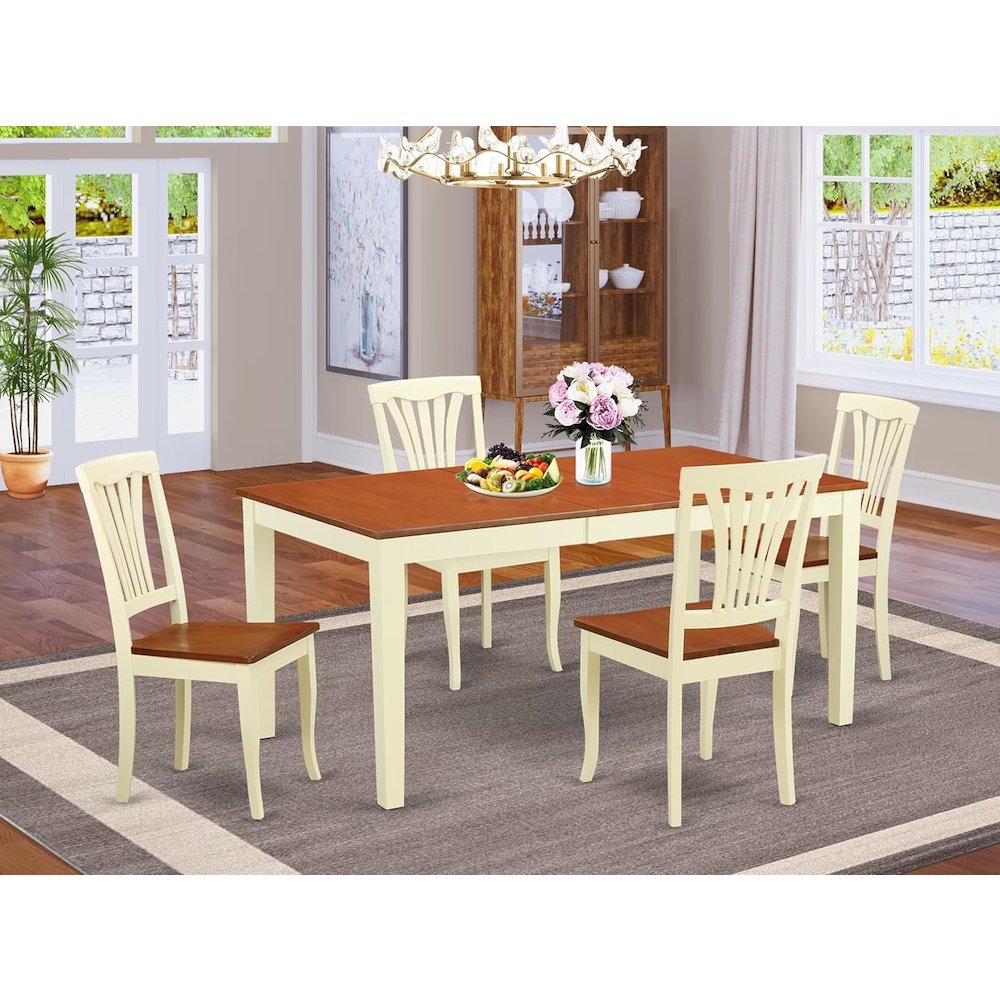5  Pc  dinette  set  for  4-Dinette  Table  and  4  Kitchen  Dining  Chairs. Picture 4