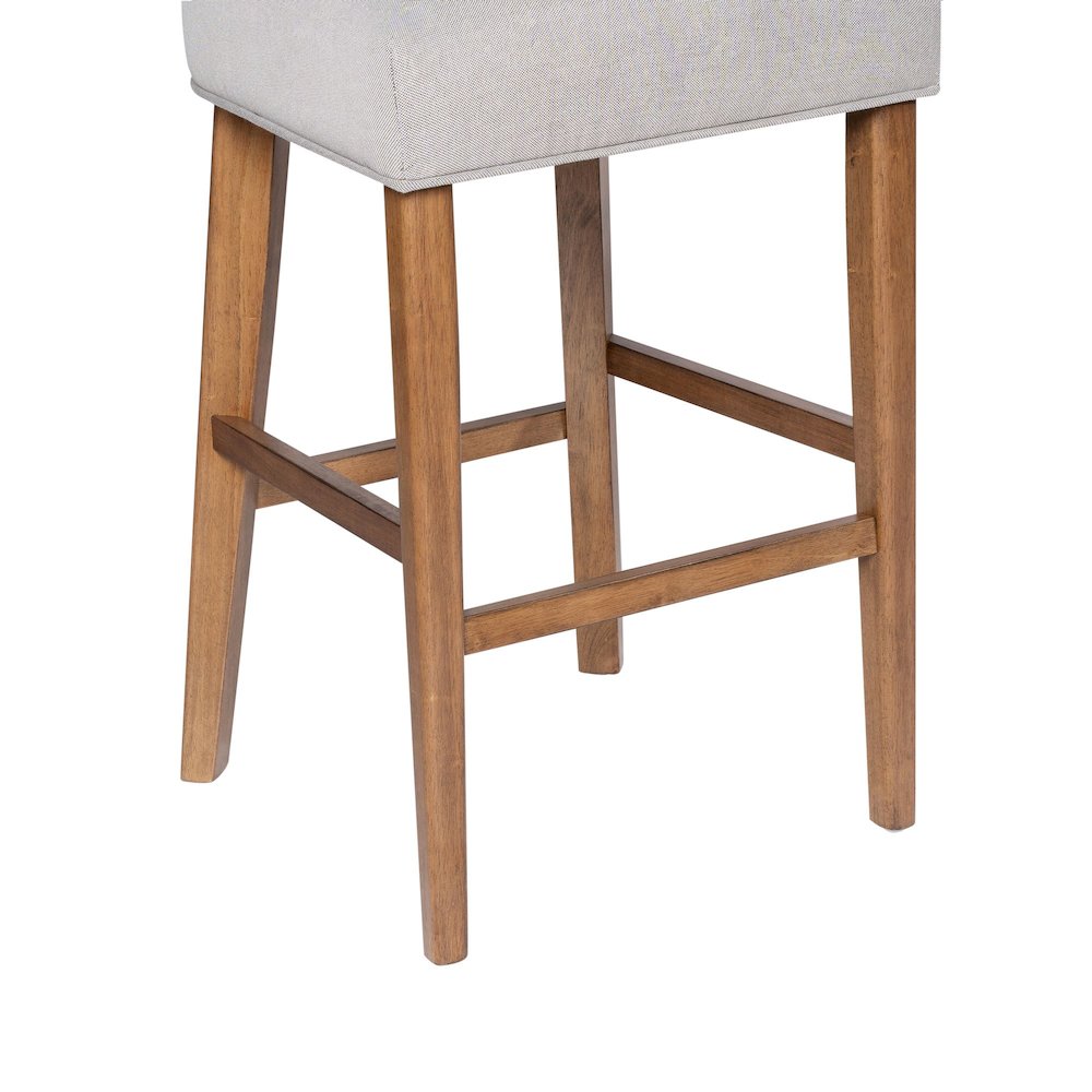 Thalia T-Back Bar Stool with Fully Upholstered Cushion. Picture 4
