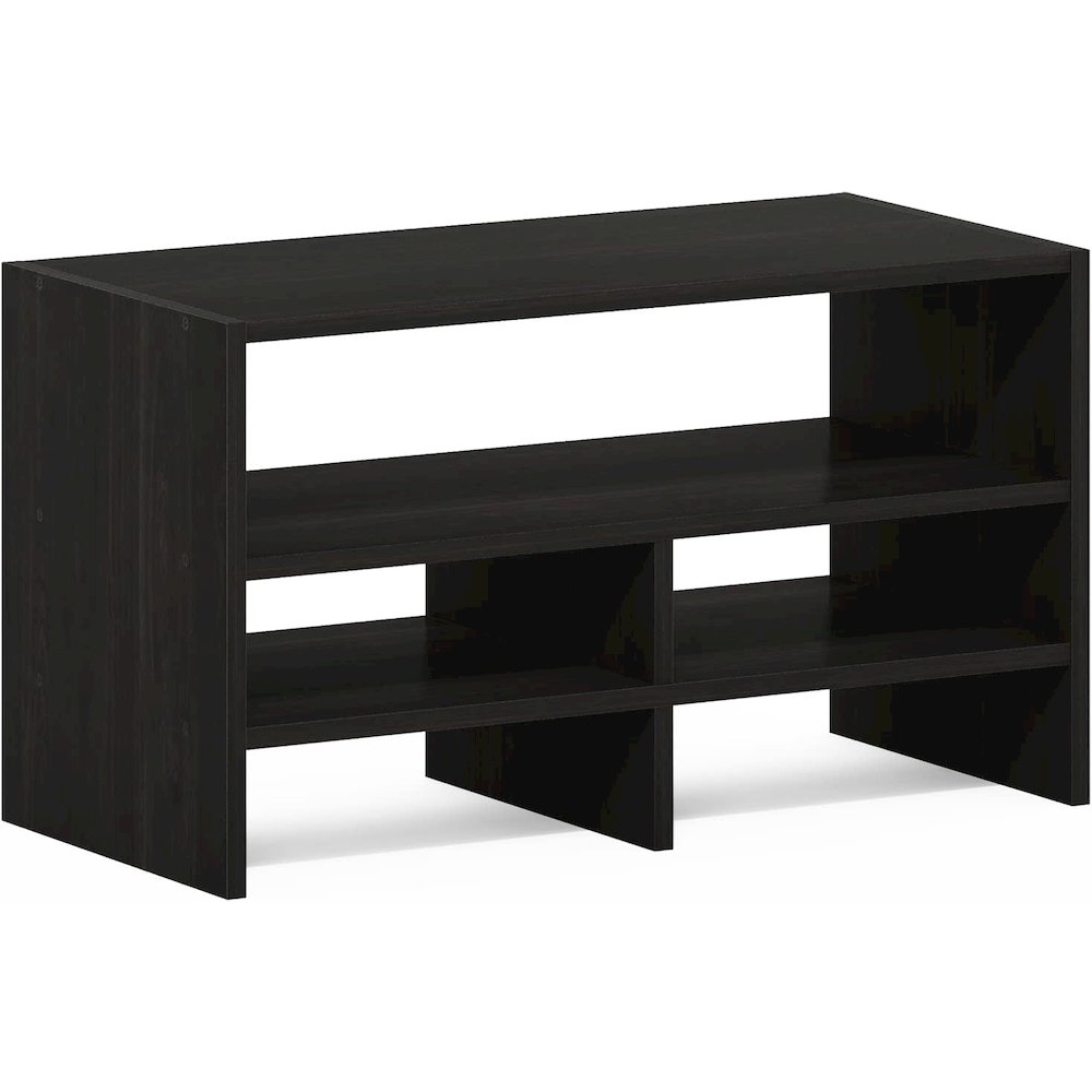 Furinno Hermite Desk Top Organizing Shelf Bookcase, Espresso. Picture 1