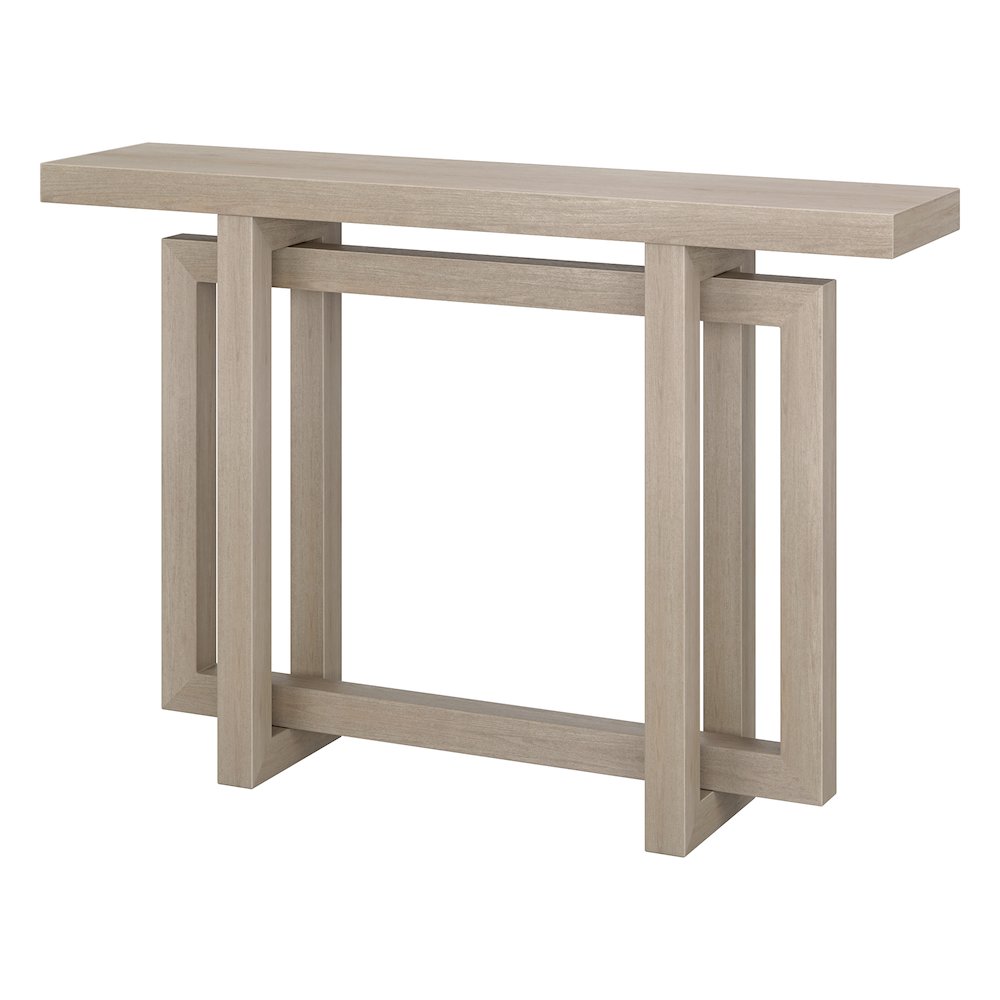Breslow 44" Wide Rectangular Console Table in Alder White. Picture 5