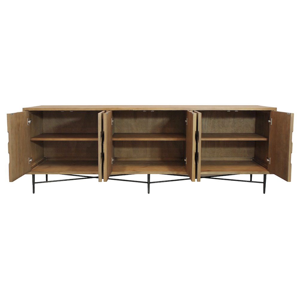 Samara 6-Door Sideboard - Natural. Picture 5