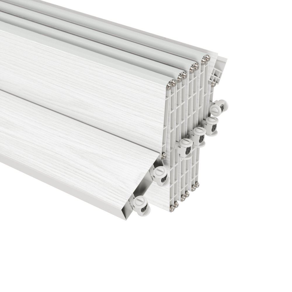 36" W Double Walled Foldable Heavy Duty Accordion Doors, White. Picture 6