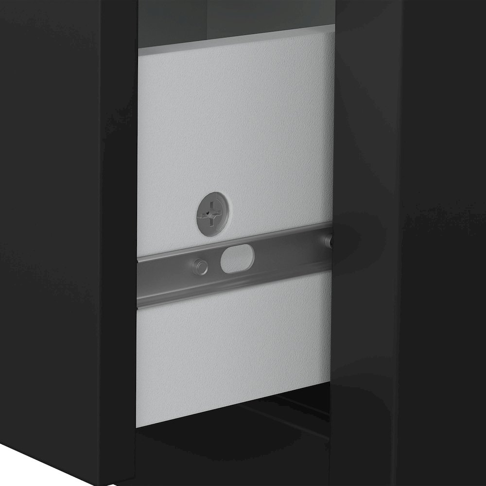 Madrid 2 Drawer Nightstand - Set of 2, Matte Black. Picture 8