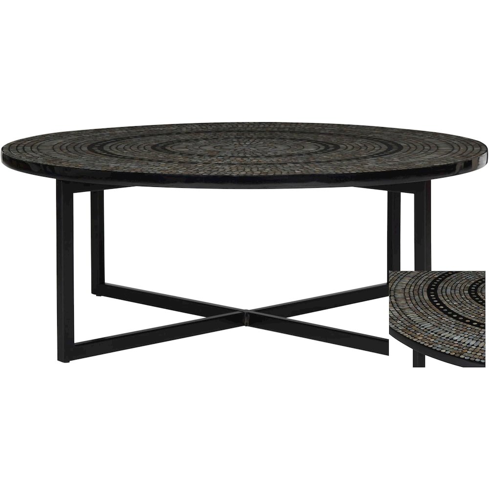 Home Collection Cheyenne Black Coffee Table. Picture 2