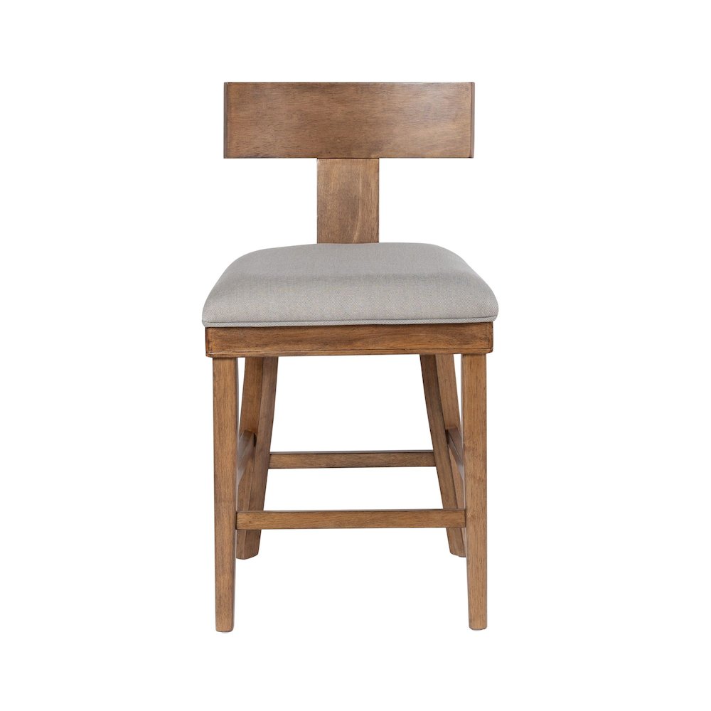 Theodora T- Back Counter Stool with Wood Seat Frame and Cushion. Picture 9