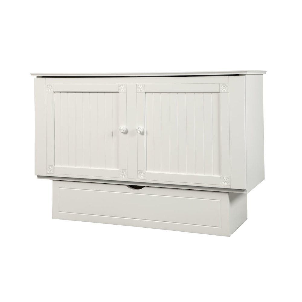 Cottage White Cabinet Bed. Picture 1
