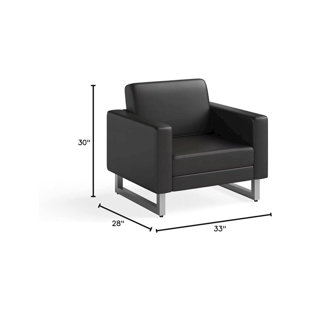 Mirella Lounge Chair, Black. Picture 2