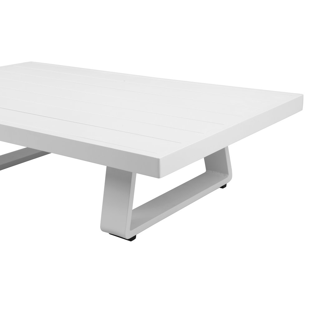 Air Coffee Table White In Aluminum. Picture 3