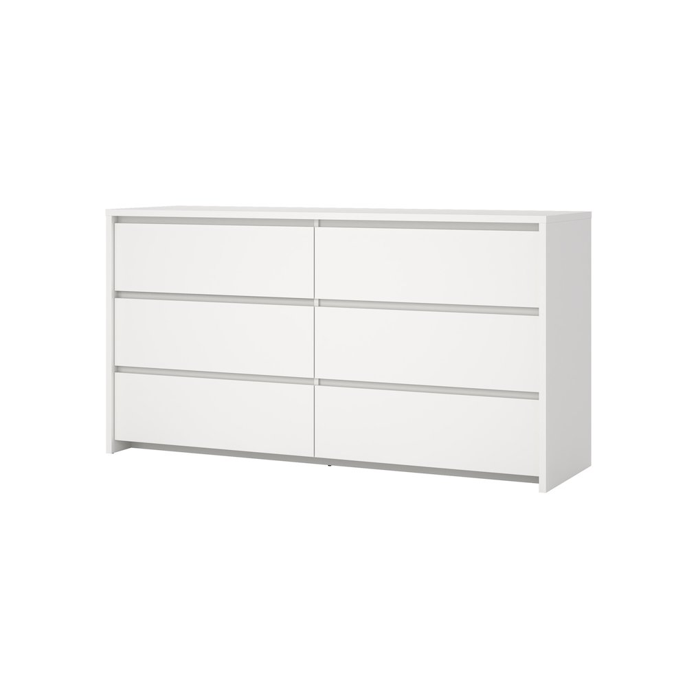 Next 6 Drawer Double Dresser, White. Picture 1