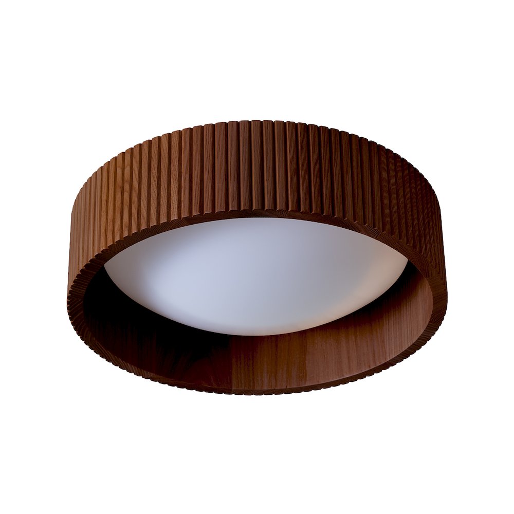 Tambo 14" Flush Mount Ceiling Light - Dark Walnut. Picture 1