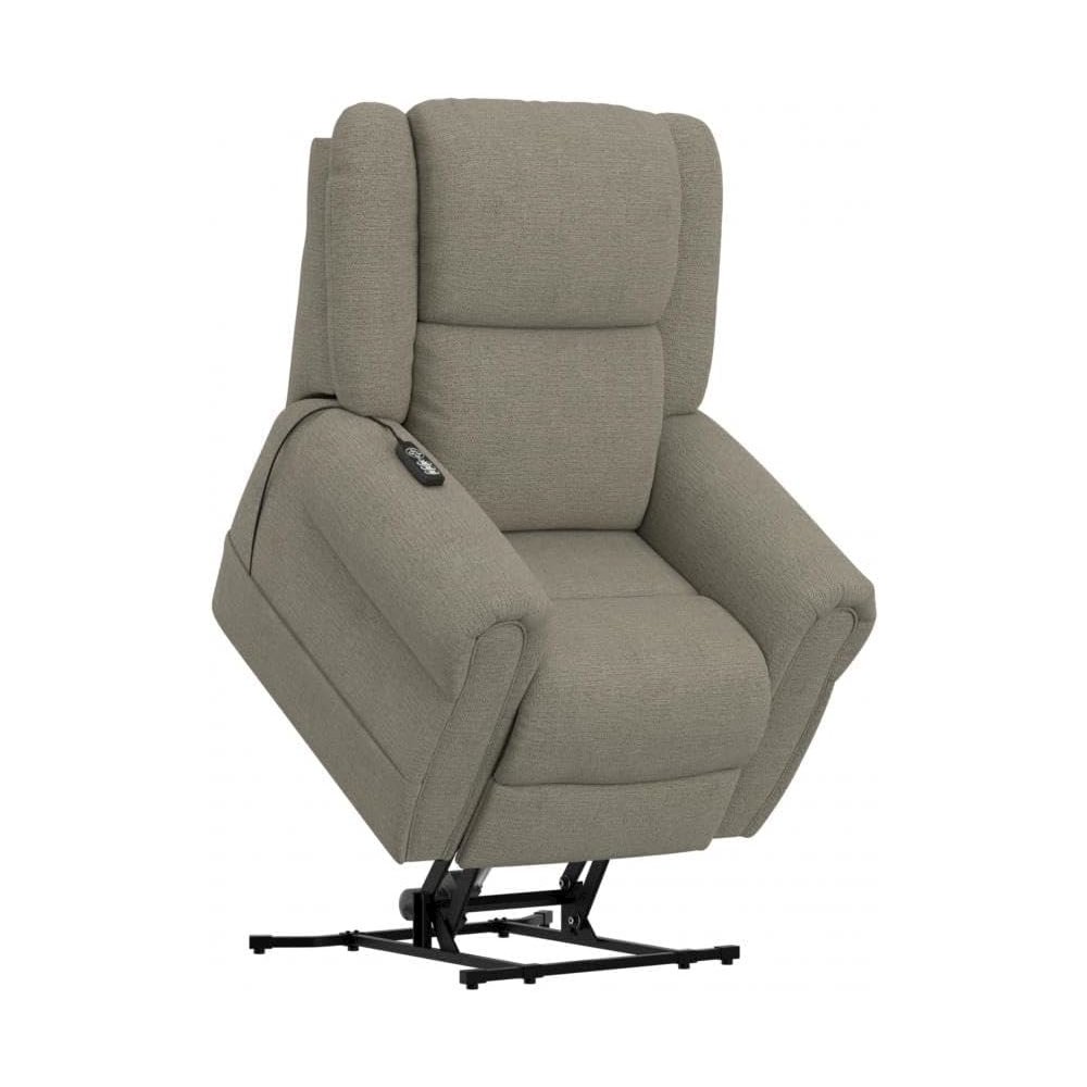 Paradise Power Lift Lay Flat Recliner with Power Headrest in Balsam color. Picture 2