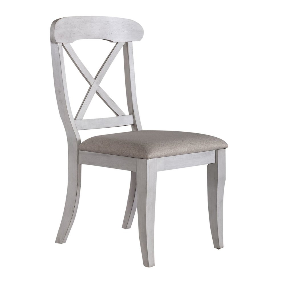 Uph X Back Side Chair (RTA) - Set of 2 in Rubberwood Solids w/ Pine Veneers. Picture 7