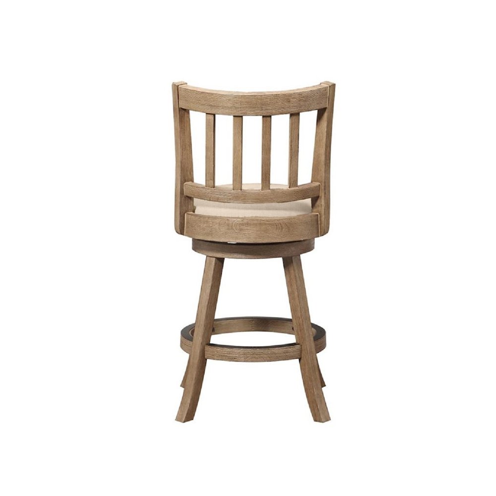 Sheldon Swivel Counter Stool - Oatmeal. Picture 3