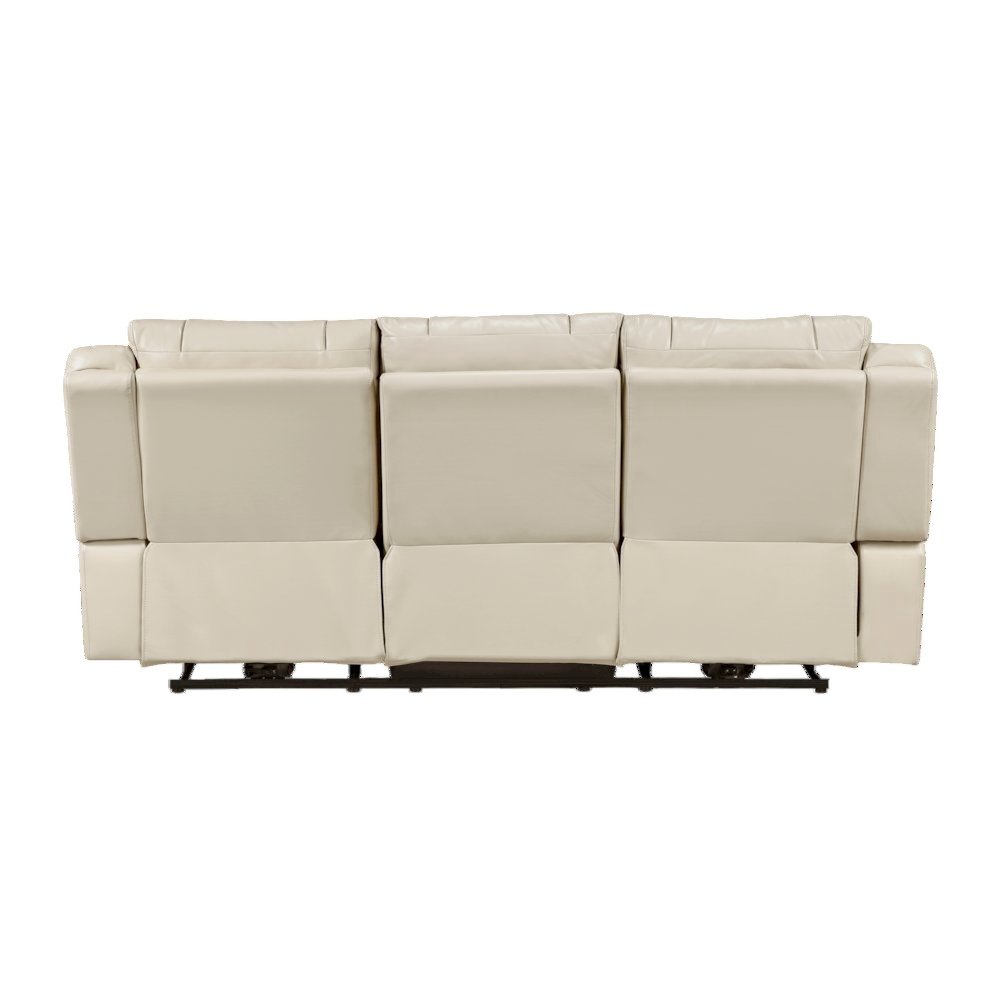Sensa Power Reclining Sofa withTable withLed Belt Beige. Picture 4
