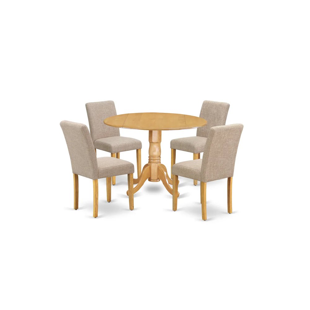 Dining Room Set Oak, DLAB5-OAK-04. Picture 1