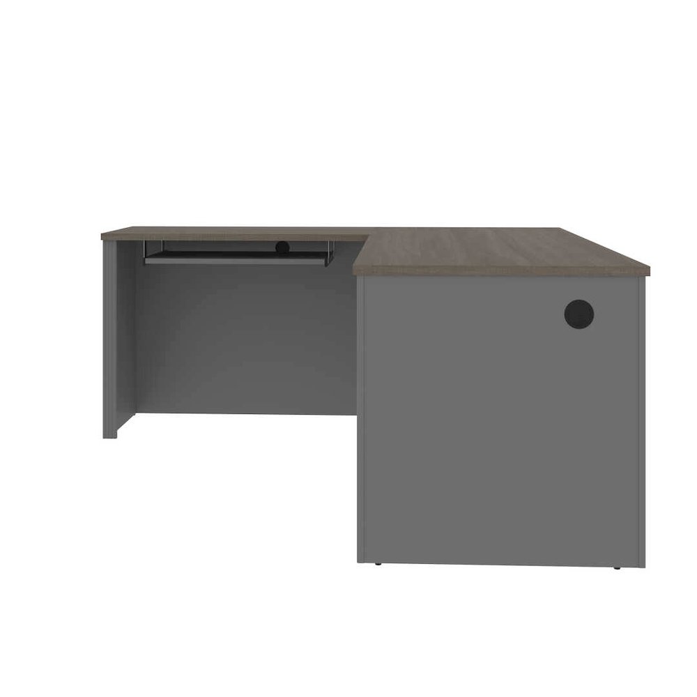 L-Shaped Desk with Pedestal. Picture 6